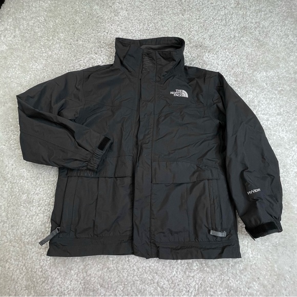 The North Face Boys Hyvent Jacket black size Medium MISSING HOOD - Picture 1 of 16